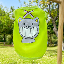 Spring/Summer Webbing X Dog vest Pet Clothes Cartoon pattern cat clothes vest pet supplies