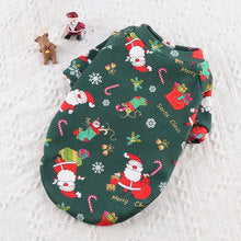 Small big Dog Christmas pet supplies clothes Teddy cat cotton-padded clothing funny autumn and winter pet clothing