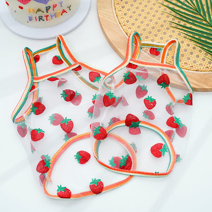 Pet sun protection vest, thin style for small dogs and cats.