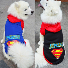 Pet autumn and winter large small dog dog cat clothes Superman Batman Golden hair Samo supplies wholesale