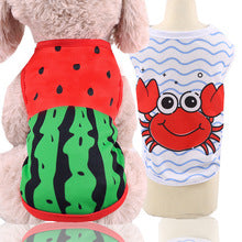 Watermelon vest Crab Spring/Summer Mesh Breathable Dog Clothing Vest Cat pet supplies Teddy Comfort