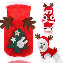 Small big Dog Christmas pet supplies clothes Teddy cat cotton-padded clothing funny autumn and winter pet clothing