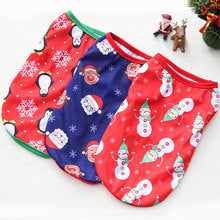 Pet Dog Cat Christmas vest clothes Pet small medium dog Teddy Bee bear snowman elk supplies decoration