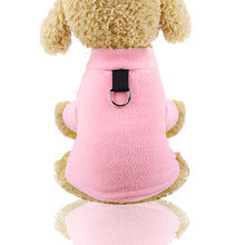 Polar fleece D deduction can hang leash autumn and winter warm dog clothes cat clothes pet clothes supplies