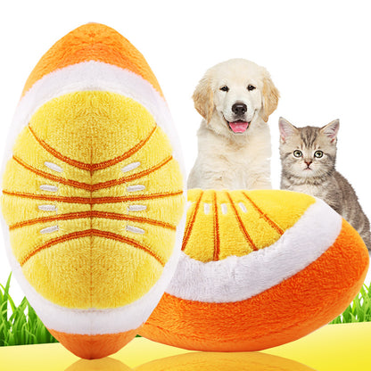 Stuffed fruit sound toy