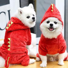 Autumn and winter warm four-legged small medium-sized dog dog cat dinosaur into pet clothing manufacturers wholesale