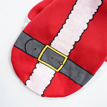 Autumn and winter pet clothes Small big dog Teddy cat cotton-padded clothing funny old man Christmas supplies