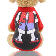 Dog clothes autumn and winter New Year cartoon cute hoodie teddy Corgi cat pet clothing wholesale