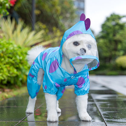 Waterproof and windproof dog raincoats are suitable for small and medium-sized dogs and cats