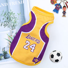 Pet small, medium dog spring summer net vest World Cup basketball clothes Cat supplies