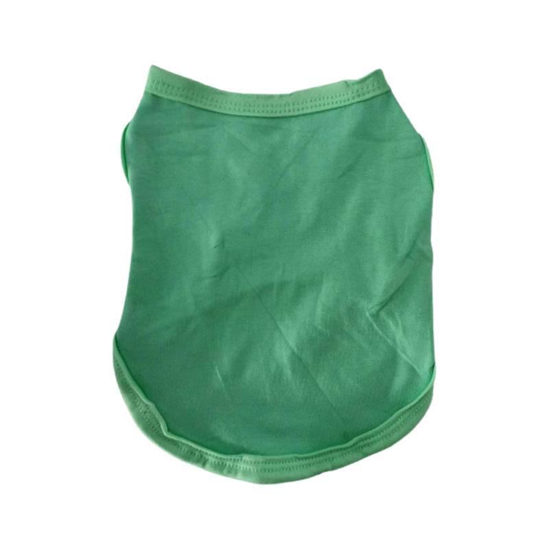 Small medium large dog  spring summer autumn new pet clothes vest supplies two feet clothes