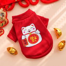 Dog clothes autumn and winter New Year cartoon cute hoodie teddy Corgi cat pet clothing wholesale