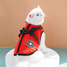 Pet clothes waterproof thickening warm dog cat padded winter chest back cotton vest supplies wholesale