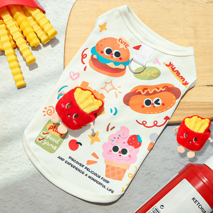 Ice Silk Pet Dog Clothes Cat Garments Accessories Summer Lightweight Breathable Cool Clothing