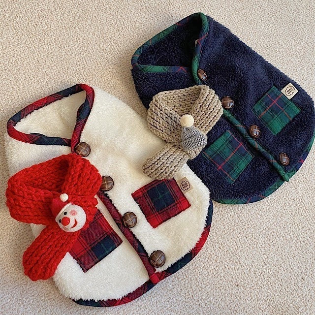 Pet clothes for Christmas holiday, suitable for all seasons - winter, autumn and spring jackets