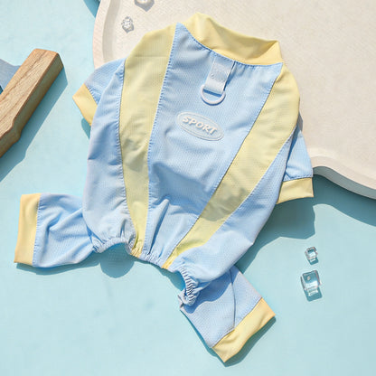 Sun protection ice silk dog clothes for spring and summer