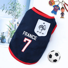 Pet small, medium dog spring summer net vest World Cup basketball clothes Cat supplies