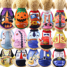 Halloween Christmas uniforms funny pet dog cat clothes supplies autumn winter pumpkin into a two-legged costume