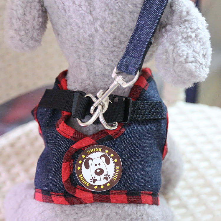 Dog leash Cowboy outdoor chest strap pet dog leash spring and summer supplies