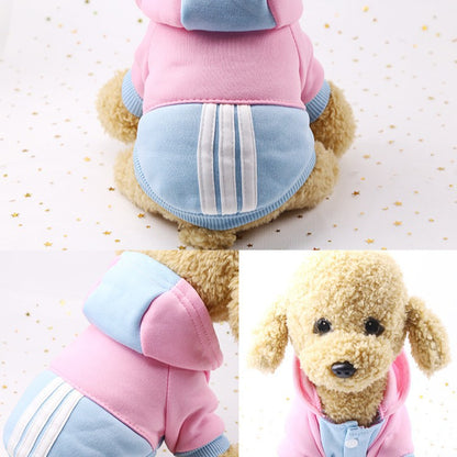 Autumn and winter dog clothes color hoodie small teddy cat pet supplies clothes