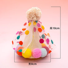 Pet ins wind birthday drool towel bib scarf Dog cat hat accessories wholesale factory direct sales