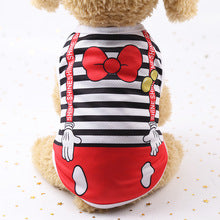 Spring and summer tank tops Dog and cat clothes suspenders Mesh clothing Pet clothes