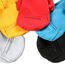 Autumn and winter small, medium and large dog zipper pocket dog clothes Cat hoodie Teddy Pomeranian pet supplies