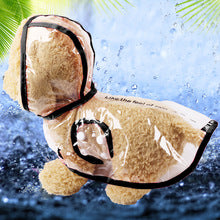 Dog clear raincoat Pet supplies Pet rain gear