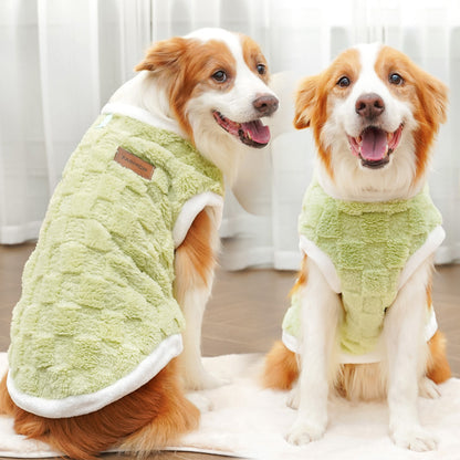 New autumn-winter pet clothing - small, medium, large-sized dogs - plush and warm fleece vests