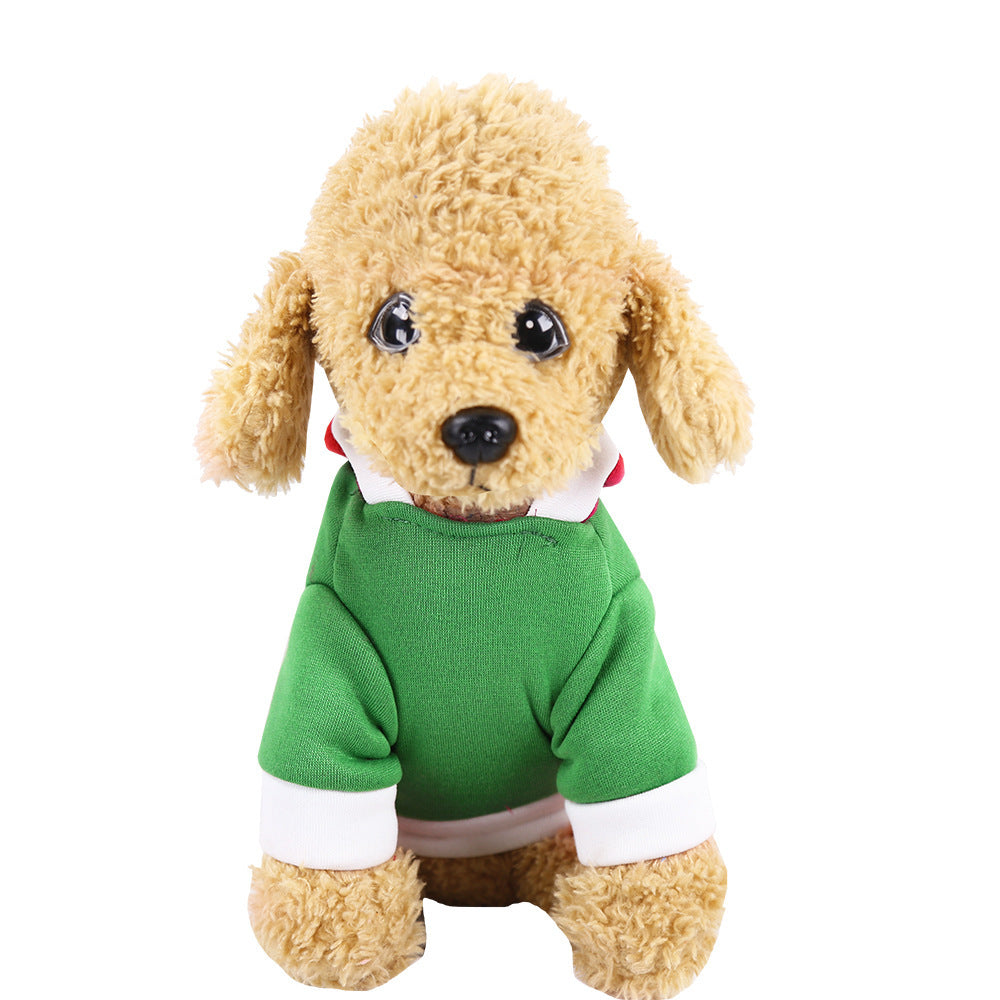 Christmas Clothes Dogs Cats pet supplies New Autumn/Winter Green holiday clothes for medium-sized dogs