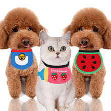 Dog saliva towel Cat pet saliva towel bib Spring and winter small medium and large dog teddy watermelon milk dog supplies