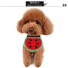 Dog saliva towel Cat pet saliva towel bib Spring and winter small medium and large dog teddy watermelon milk dog supplies