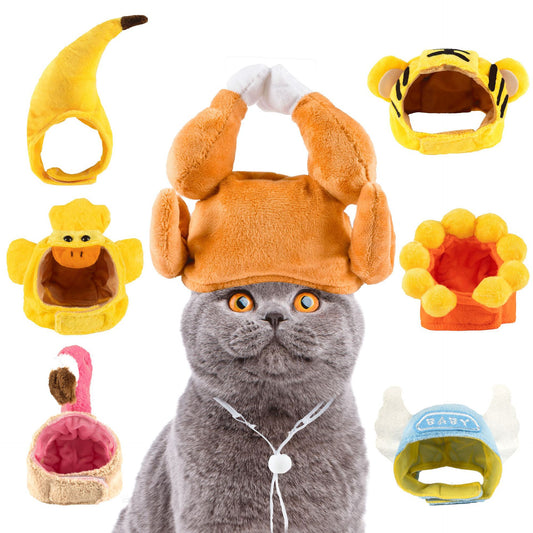 Sunflower Banana dog Cat headwear hat