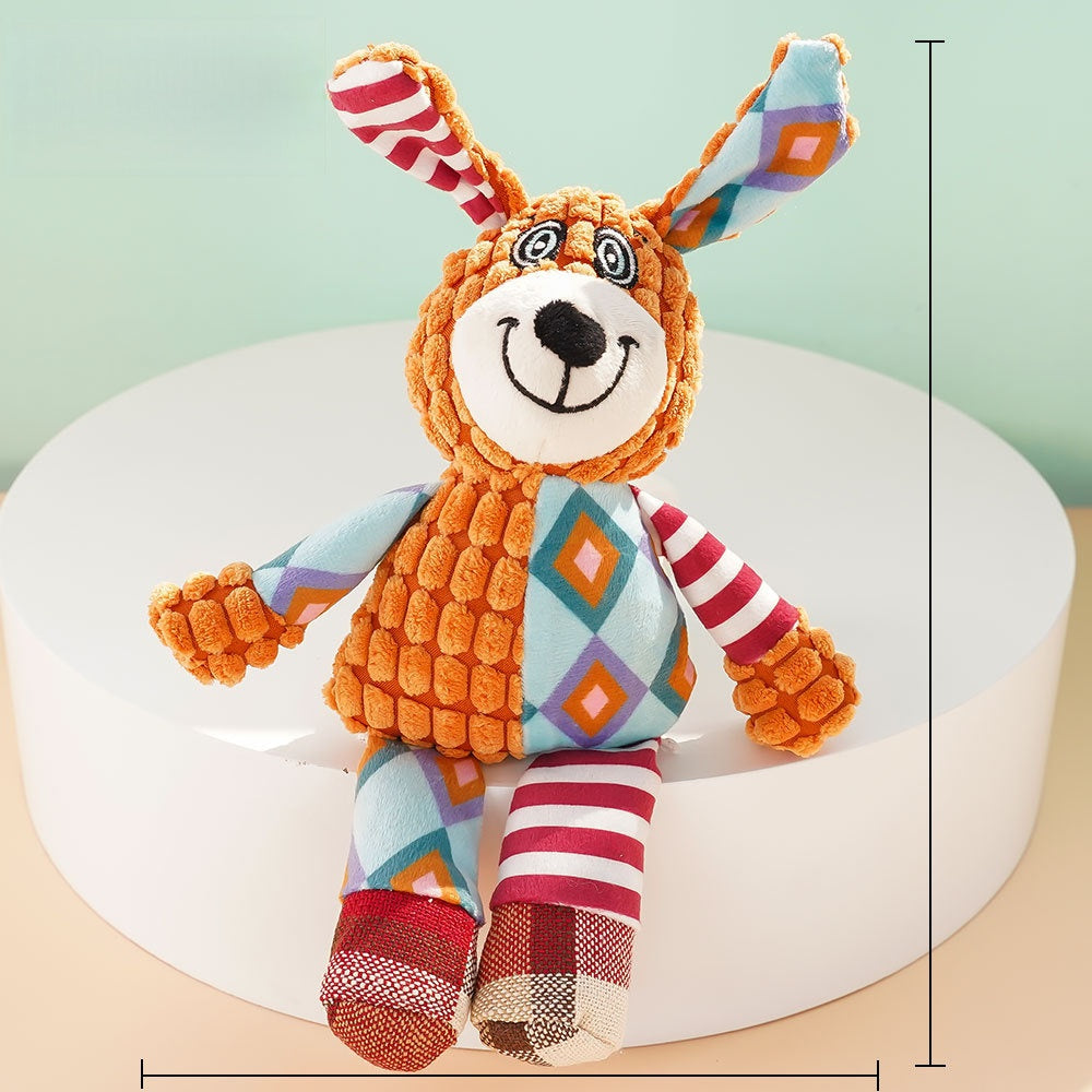 Pet sound-making plush toys for teething and chewing, interactive design