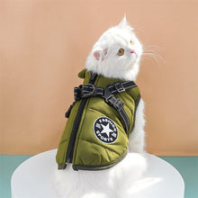 Pet clothes waterproof thickening warm dog cat padded winter chest back cotton vest supplies wholesale