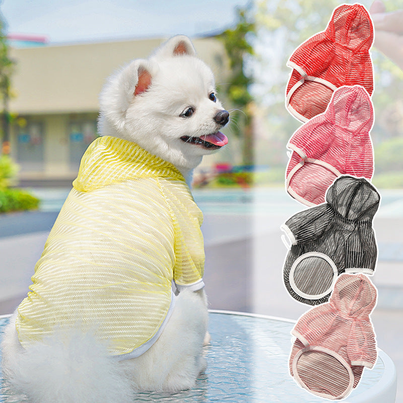 Spring and summer  sun-protective and breathable  pet clothing for puppies and kittens
