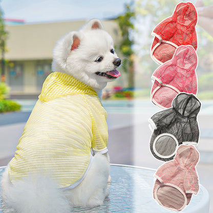 Spring and summer  sun-protective and breathable  pet clothing for puppies and kittens
