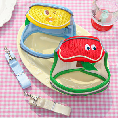 chest and back straps, leash, all-season model, mesh for ventilation