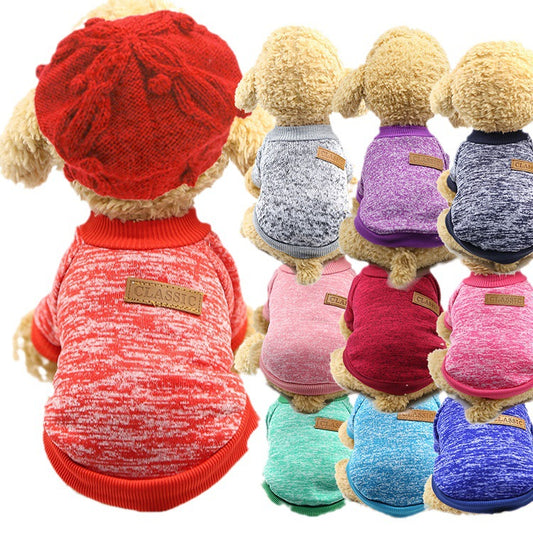Fashion sweater Hoodie Pet Clothes Pet supplies Cat clothes Dog clothes for autumn and winter pets