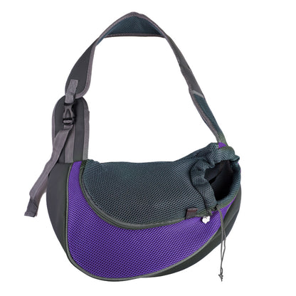 Breathable mesh comfort dog and cat single-shoulder bag
