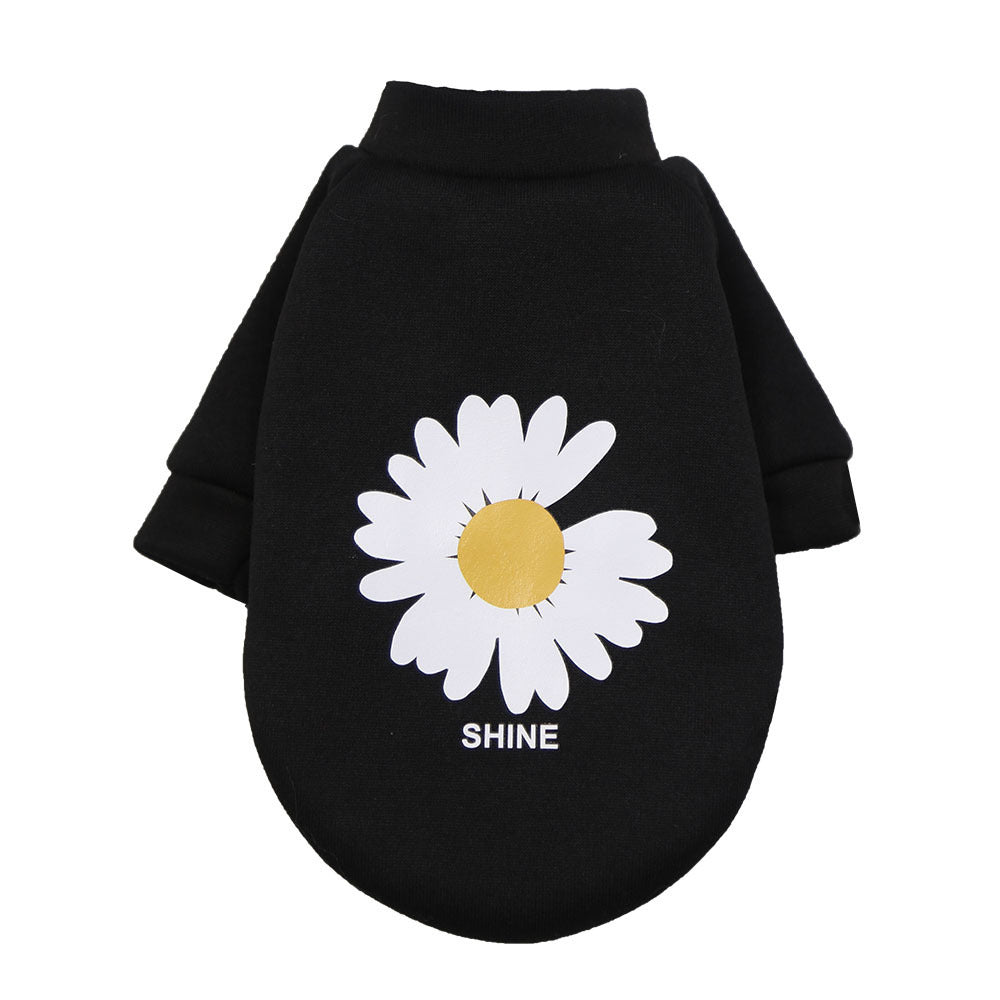 New Year Peking Opera Facial makeup Chrysanthemum small dog clothes Cat pet supplies Autumn and winter hoodie