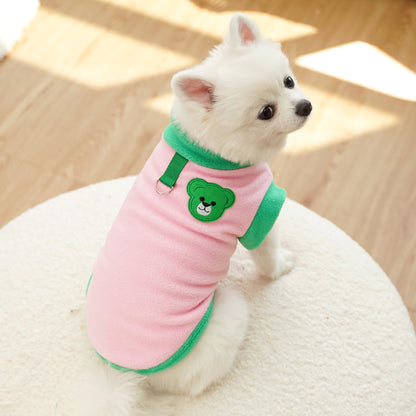 Four-legged Coat - Autumn/Winter Dog Accessories - Color-matched Outerwear - Can Be Tethered