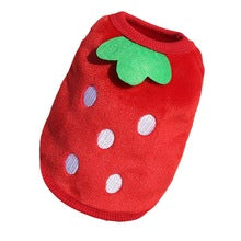 Dog cat vest Clothes Pet small medium dog Ice cream strawberry decoration