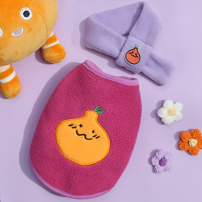 Pet clothing Dog hoodie dog going out vest ugly orange clothes cat two feet clothing supplies