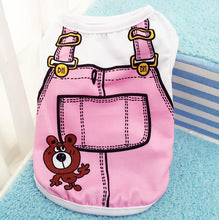 Spring and summer tank tops Dog and cat clothes suspenders Mesh clothing Pet clothes