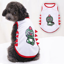 Spring and summer new dog cat pet clothes mesh dinosaur vest outdoor sunscreen manufacturers wholesale