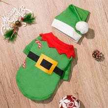 Small big Dog Christmas pet supplies clothes Teddy cat cotton-padded clothing funny autumn and winter pet clothing