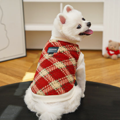 Dog and Cat Clothing: Woolen Roving Fashionable Warm Jacket