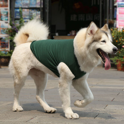 Small medium large dog  spring summer autumn new pet clothes vest supplies two feet clothes