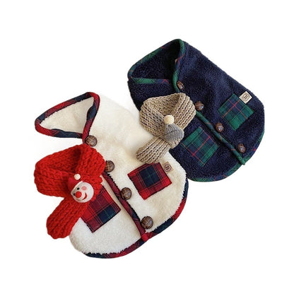 Pet clothes for Christmas holiday, suitable for all seasons - winter, autumn and spring jackets